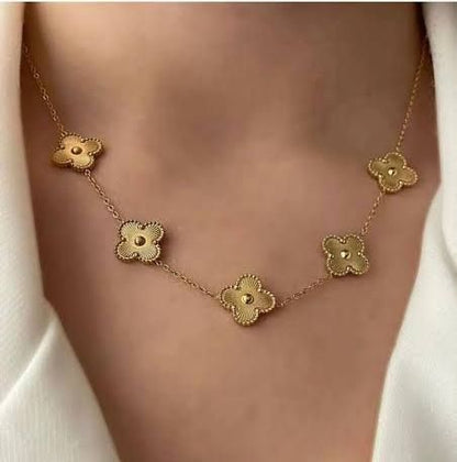 Gold Clover Necklace