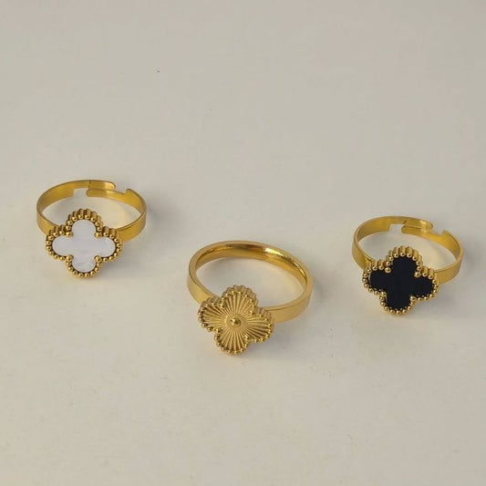 Clover Adjustable Ring