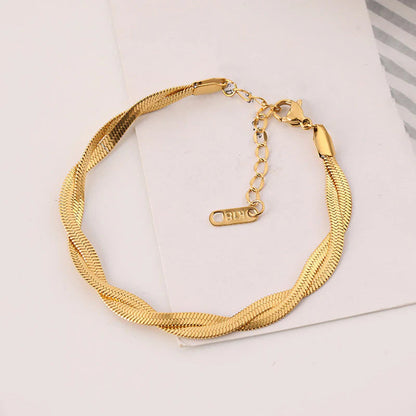 Twisted Snake Chain Bracelet