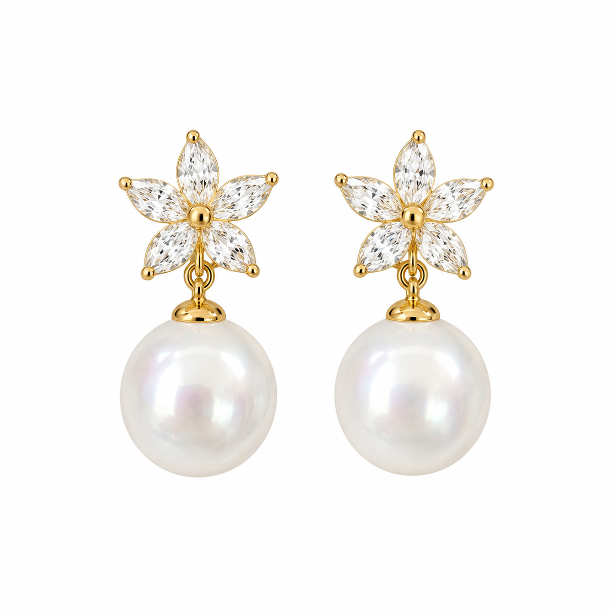 Floral Drop Earring