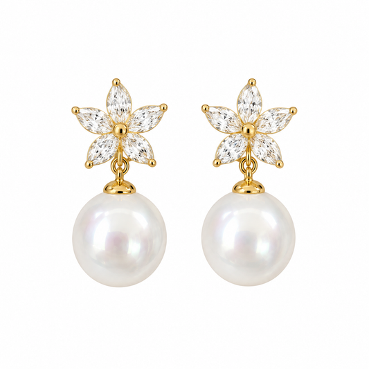 Floral Drop Earring