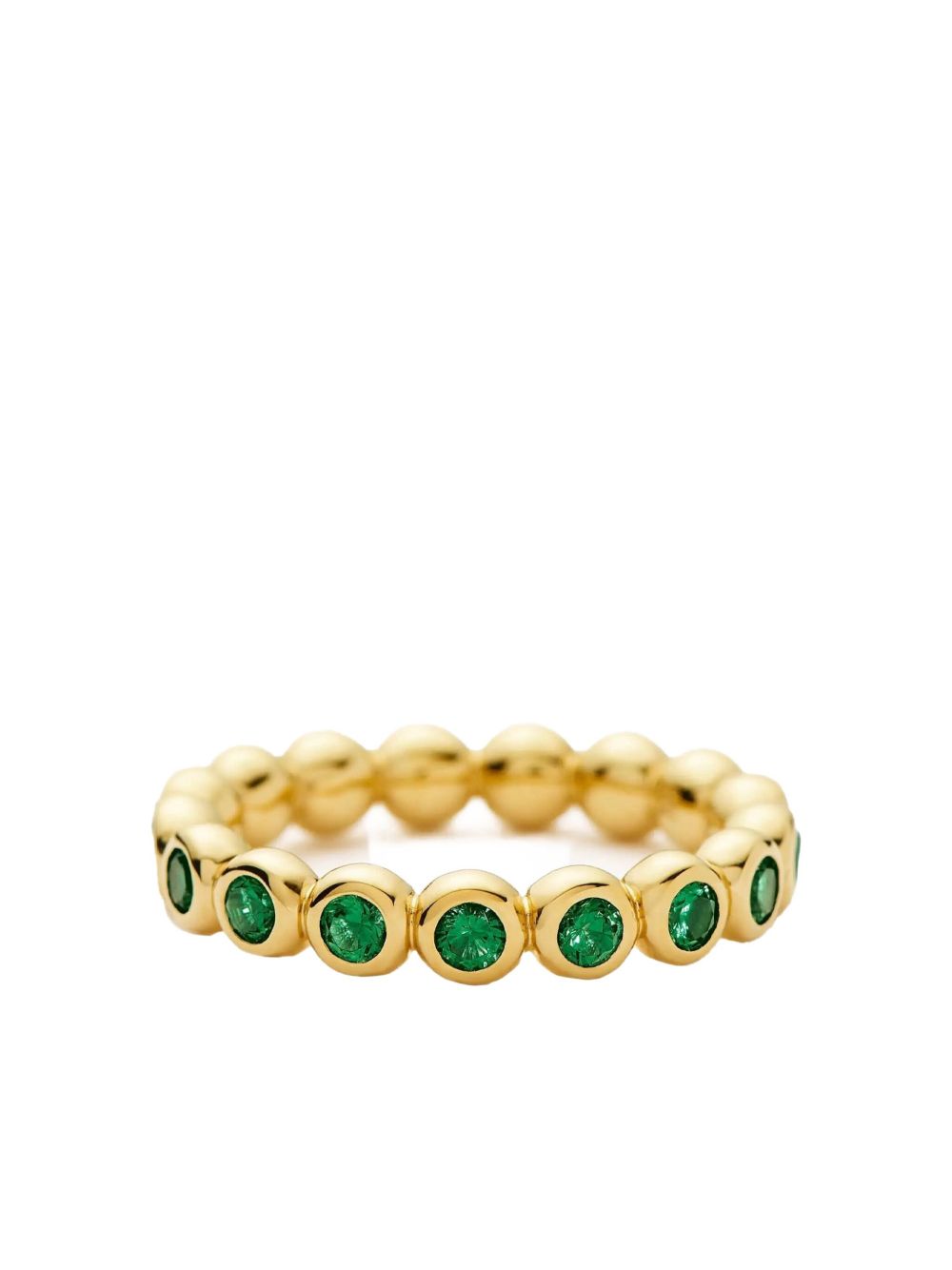 Round Emerald Ring (Adjustable)